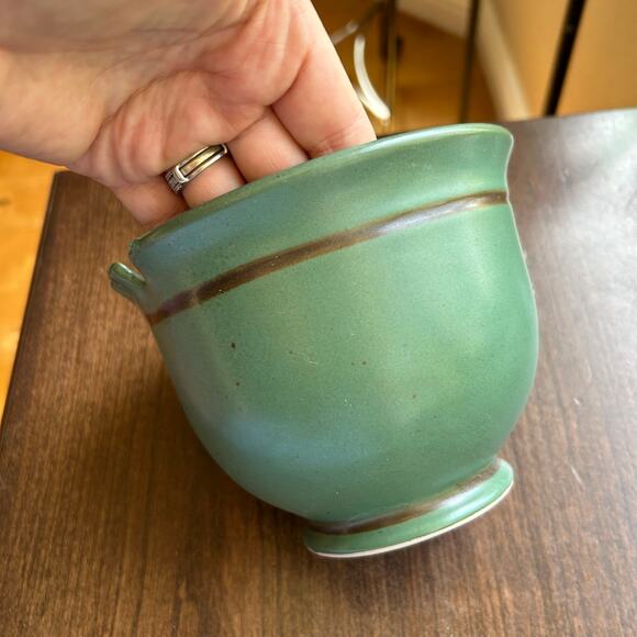 Handcrafted signed dated studio art stoneware bowl - Picture 10 of 12